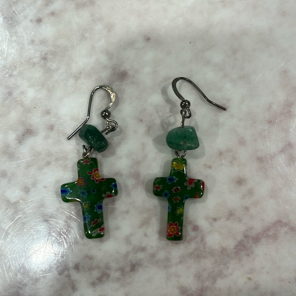 Dainty Cross Earrings